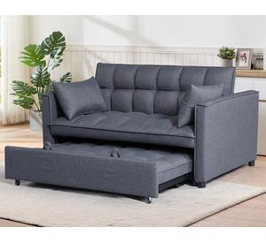 Sofá cama Brela tela gris