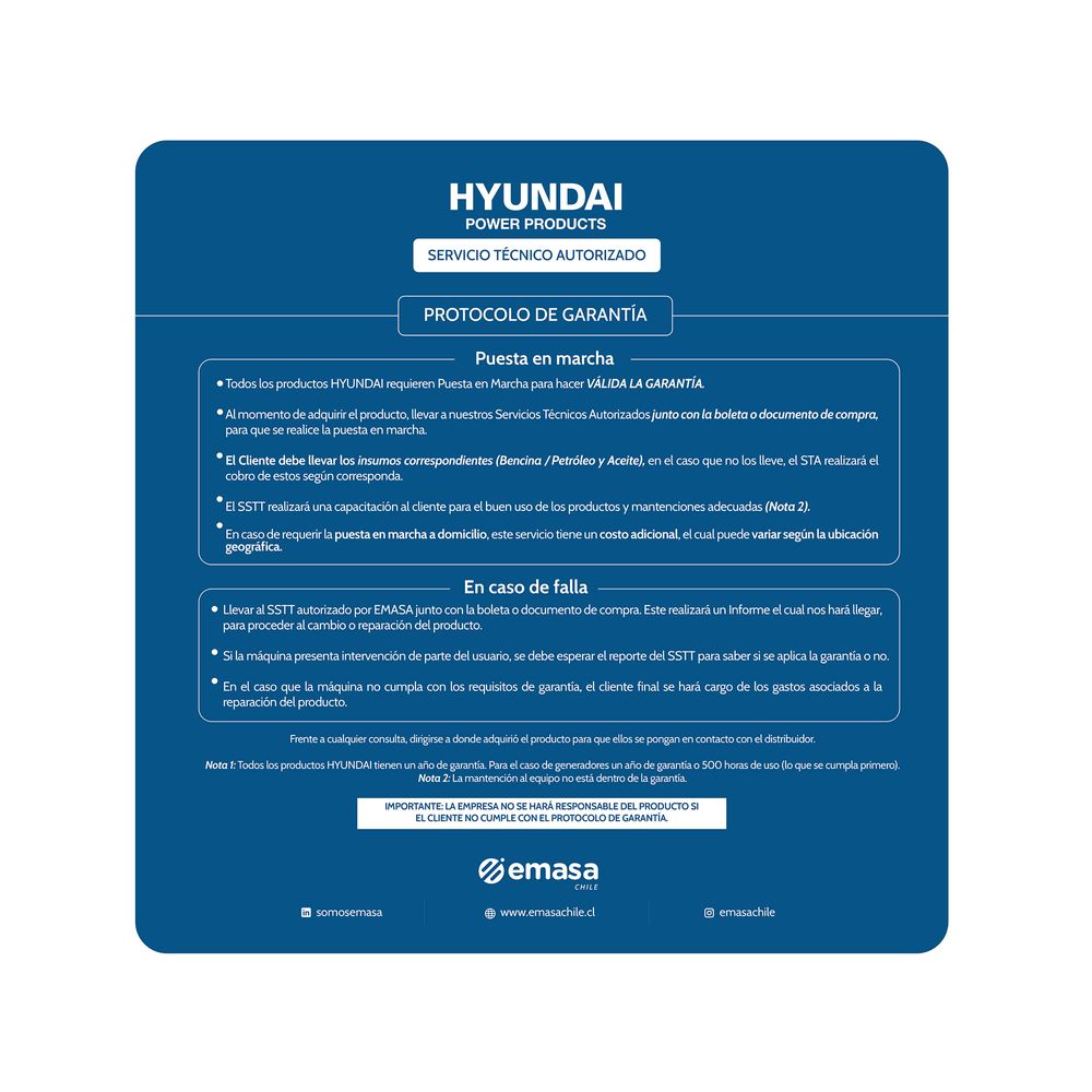 Hyundai HYG11050E Gasolina, foto 6