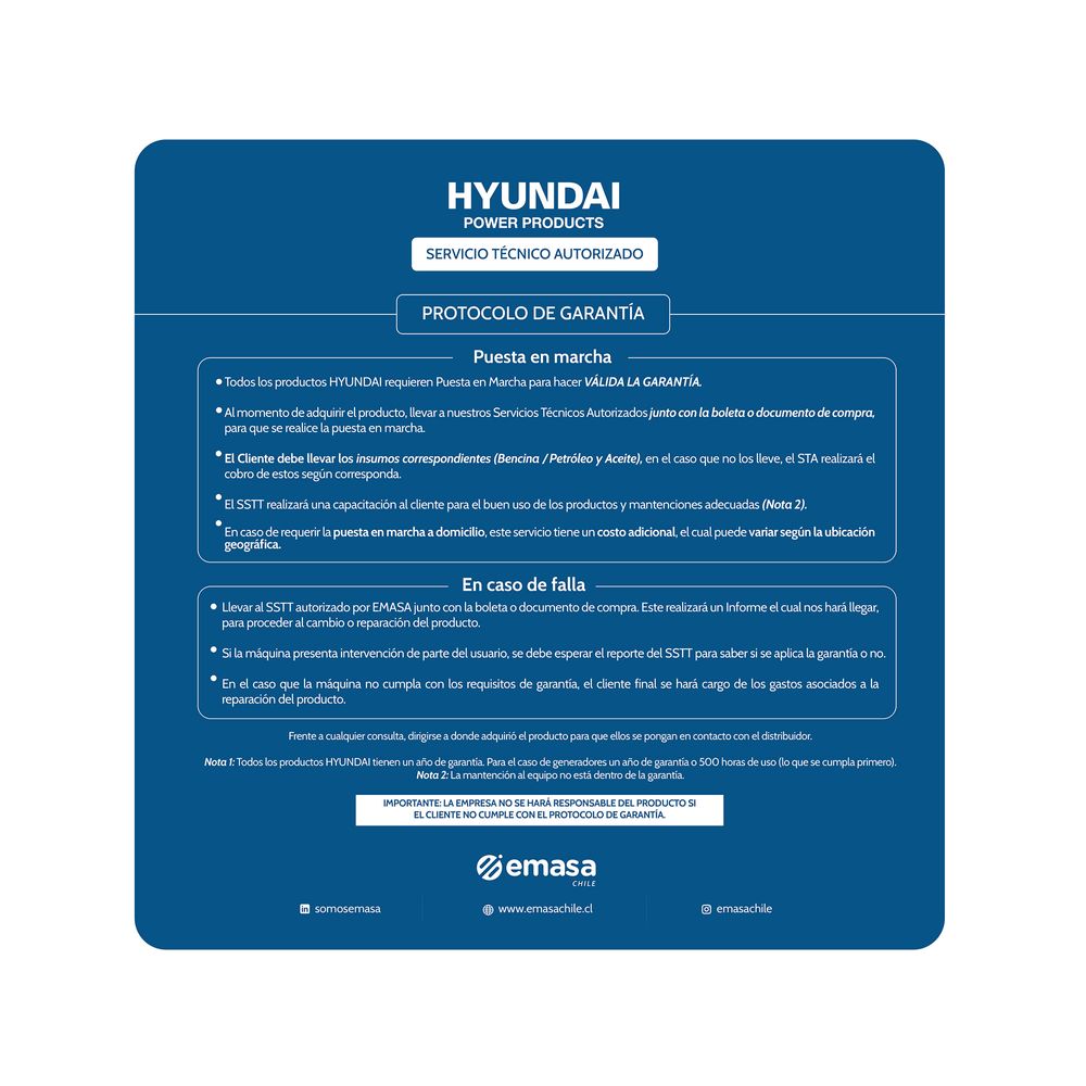 Hyundai HYG4050E Gasolina, foto 11