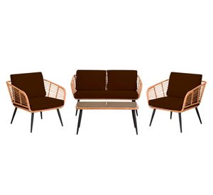 Juego living terraza 4 personas Bali