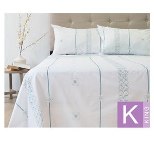 Sábana King 144 hilos Premium Composé Petals