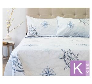 Sábana King 144 hilos Premium Composé Waves