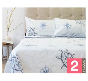 Sábana 2 plazas 144 hilos Premium Composé Waves