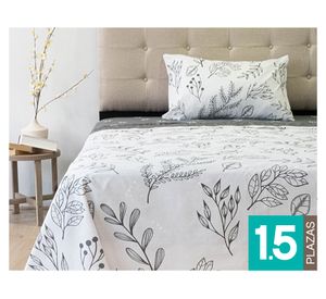 Sábana 1.5 plazas 144 hilos Premium Composé Branches