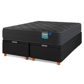 Cama baúl Black 2 plazas base dividida