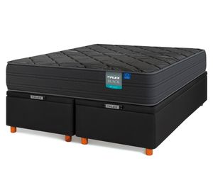 Cama baúl Black 2 plazas base dividida