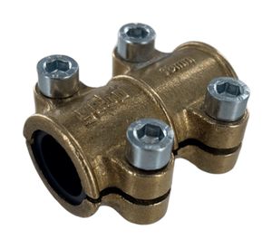 Abrazadera latón para cobre 16 mm 1/2''