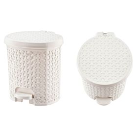 Basurero 11.5 litros Símil ratán Cotidiana