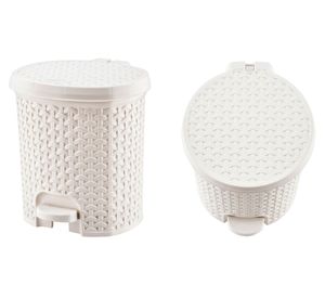 Basurero 11.5 litros Símil ratán Cotidiana