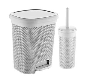 Basurero + escobilla WC diamante