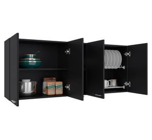 Mueble de cocina superior Portofino wengue 60x150x31.5 cm