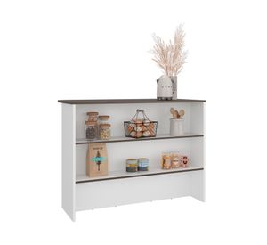 Barra auxiliar de cocina Fendi blanco/milán 90x120x60 cm