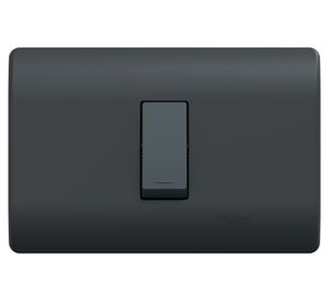 Placa Genesis armada interruptor 9/24 16 A 250 V black