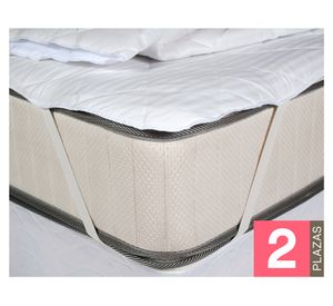 Cubrecolchón básico blanco 2 plazas