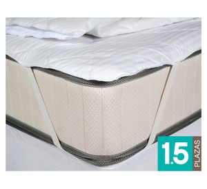 Cubrecolchón básico blanco 1.5 plazas