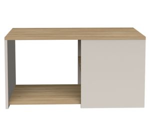 Mesa de centro rectangular Adel 42.1x80.1x45.1 cm capri/fresno europeo