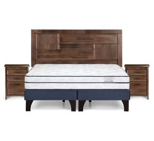 Cama europea 2 plazas Autonomy Sky base dividida + Set Dolce