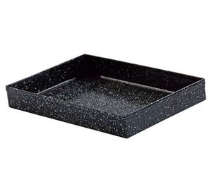 Asadera de horno enlozada negro 30x20 cm