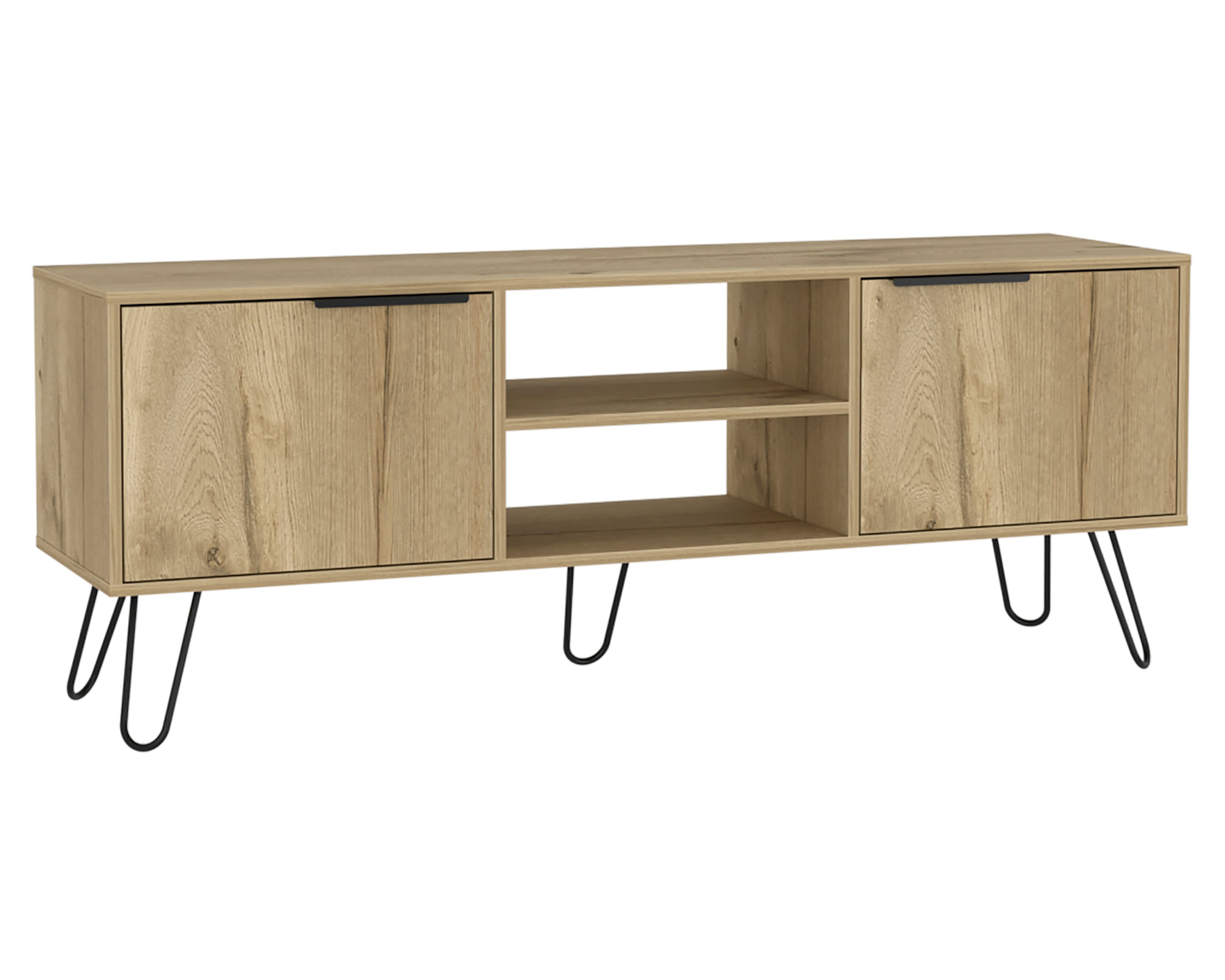 TuHome Rack TV 65" Augusta 2 puertas duna/wengue