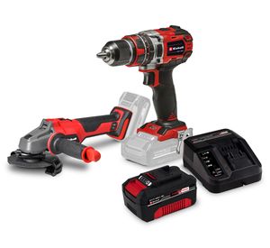 Taladro inalámbrico TP-CD 18/50 Li-i  BL+  Esmeril Axxio 18/115 +  batería 4.0 Ah 18 V + cargador Power-x-Charger 3 A