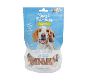 Snack para perro Premium adulto pollo, cerdo y vacuno 100 g