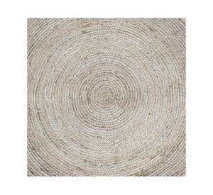 Alfombra redonda Braided yute arena 200x200 cm