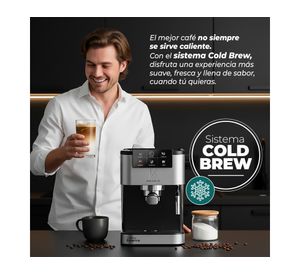 Cafetera Cool Shot 5 en 1 negro 1.5 lt
