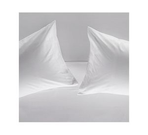 Juego sábanas 2 plazas 180 hilos Lisa blanco