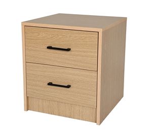 Velador Hill natural 2 cajones