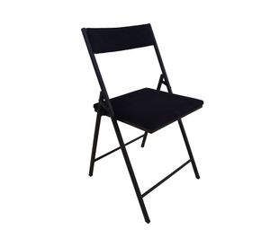 Silla plegable evento cuadrado negro