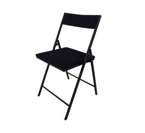 Silla plegable evento cuadrado negro