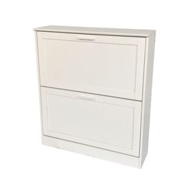 Zapatera Java blanco 2 puertas basculantes