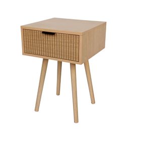 Velador Goja natural 1 cajón