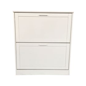 Zapatera Java blanco 2 puertas basculantes