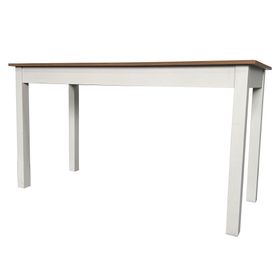 Mesa comedor Kilian blanco/natural 76x140x59 cm