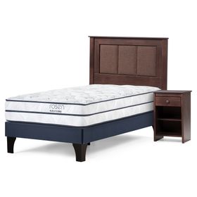 Cama europea Autonomy Sky 1.5 plazas + set Rachel