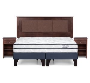Cama europea Autonomy Sky 2 plazas base dividida + set Rachel