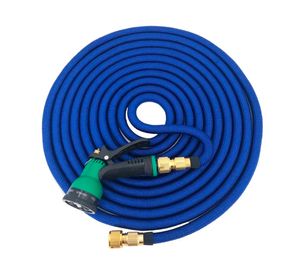 Manguera retráctil expandible 15 m + aspersor + conectores metal