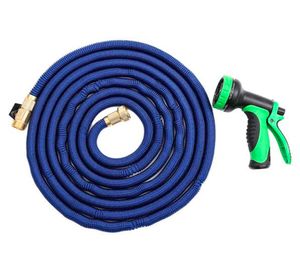 Manguera retráctil expandible 15 m + aspersor + conectores metal