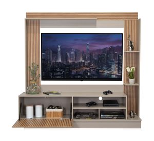 Estante TV 70" Doha taupe/miel