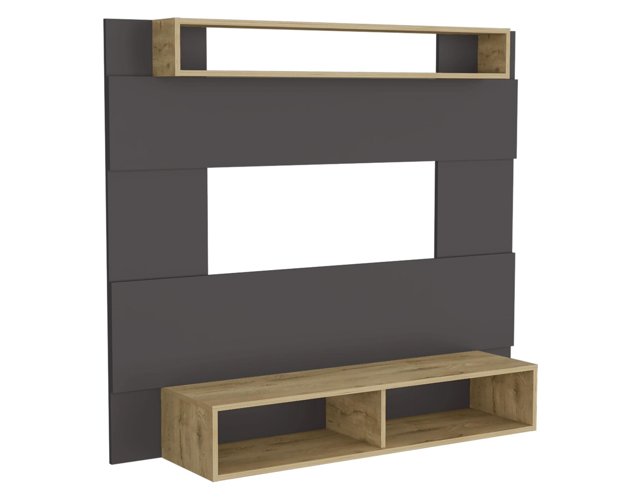 TuHome Panel TV 60" Charlotte plomo/macadamia