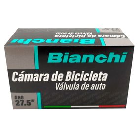 Cámara bicicleta válvula auto negro  aro 27.5