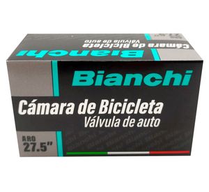Cámara bicicleta válvula auto negro  aro 27.5