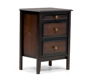 Velador Opera II 3 cajones