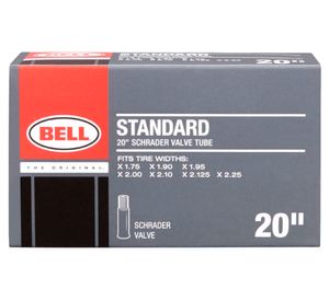 Cámara bicicleta válvula auto negro aro 20