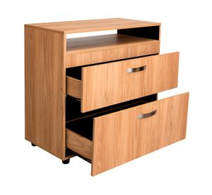 Cómoda Barilo fresno/wengué 2 cajones
