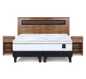 Cama europea Art 4 king base dividida + set Ferrara
