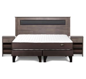 Cama europea Ergo T king base dividida + set Ferrara gris