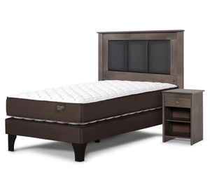 Cama europea Ergo T 1 plaza + set Rachel gris