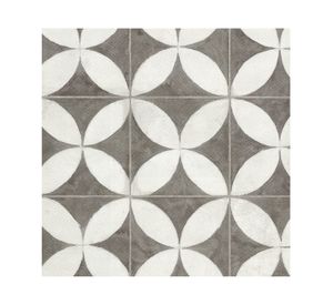 Cerámica piso muro Flower white 45.3x45.3 cm 2.25 m2